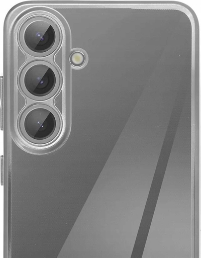 Mbrojtëse telefoni Glam për Samsung Galaxy A25 5G, TPU, transparente, argjend