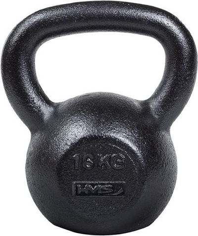 Kettlebell prej gize HMS KZG16, 16kg, gri