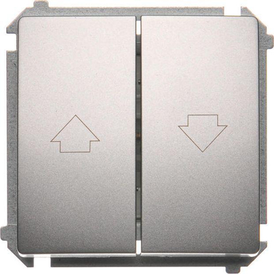 Ndërprerës Simon Basic, 10A, 250V, i argjendtë