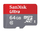 Kartë memorje SanDisk Ultra microSDXC, 64GB, Class 10 UHS-I