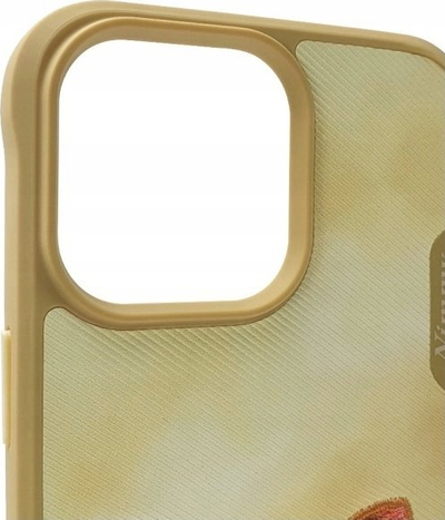 Kapak telefoni Nimmy Big Eyed Pet 2.0 Cat për iPhone 15 Pro 6.1", me nano veshje, mbrojtje e fortë, ngjyrë khaki