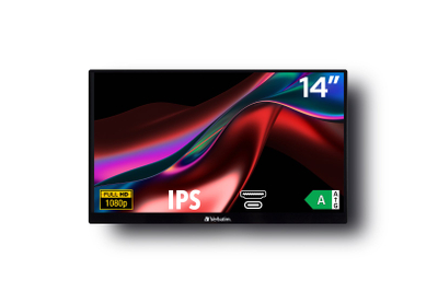 Монитор Verbatim 49590, 14\", Full HD, IPS, црн