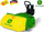 Pastrues lodër Rolly Toys John Deere Sweeper, me kontejner mbledhës, jeshil