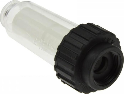 Filtër uji për lavatriçe me presion universal, 3/4", 80 mesh, i tejdukshëm