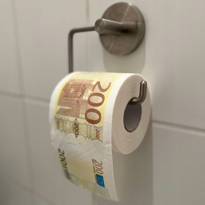 Letër tualeti Mad Monkey Toilet Paper 200 Euro, me print kartëmonedhe 200€