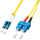 Kabllo fibër optike Lindy Patchcord LC SC, OS2 9 125µm, 1m, e verdhë