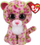 Lodër pelushi Ty Beanie Boos Lainey Leopard, 24cm, rozë shumengjyrëshe
