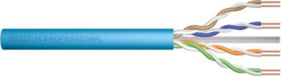 Kabllo rrjeti Digitus Assmann CAT 6A, 305m, AWG 23, blu e hapur