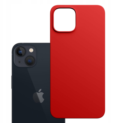 Mbulesë silikoni 3MK Hardy MagSilicone për iPhone 14 Plus, me magnet, e kuqe