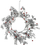 Kurorë Krishtlindjesh Féric Lights and Christmas, plastike, 44 cm, argjend