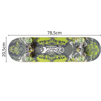 Skateboard Best Sporting Abec 5, 7 shtresa, dizajn shumëngjyrësh