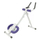 Stol barku AB FIT AB Crunch Bench, 116.5x42x60 cm, që të kursen vend, i bardhë me vjollcë