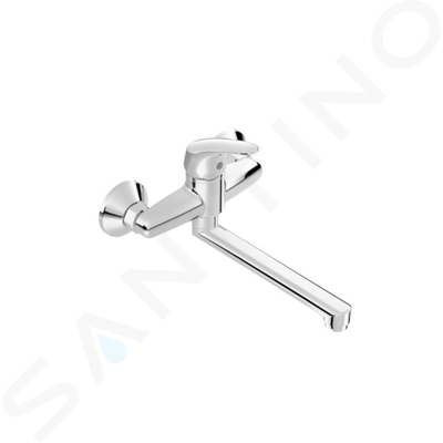 Rubinet muri për lavaman Jika Talas, gryke rrotulluese 150 mm, krom