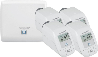 Set termostat radiatorik Homematic IP, Access Point + 4 termostate, i bardhë