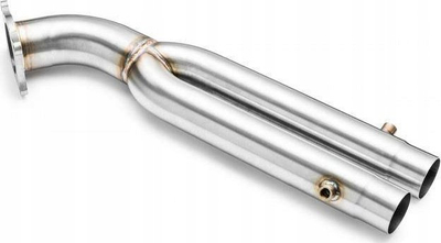 Downpipe çelik inox për AUDI A6 C7 A7 C7 SQ5 8R 3.0 TDI, 76mm, Decat, metalik