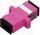 Adapter fibër optike Alantec FOA-SC-MMS-4, multimode OM4 SC simplex, jeshil
