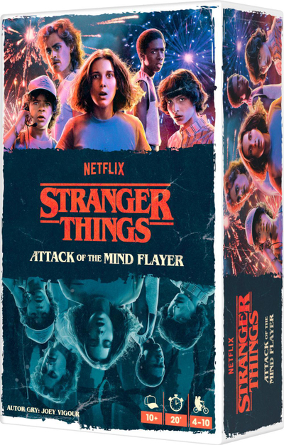 Lojë tavoline Stranger Things Attack of the Mind Flayer, 4 deri në 10 lojtarë, 10 vjeç e lart, shumëngjyrëshe