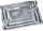 Set tabakash servirjeje KingHoff KH-4743, 3 copë, çelik inox, argjendi