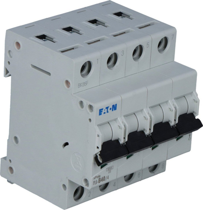 Ndërprerës automatik ETI PL6 B40/4, 40A, 6kA, 4 pole
