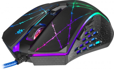 Maus lojërash Defender Forced GM-020L, 3200 DPI, me tastiera programueshme, i zi