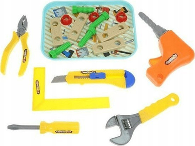 Set veglash lodër Adar Toys 553606, 17 copë, plastike, me shumë ngjyra