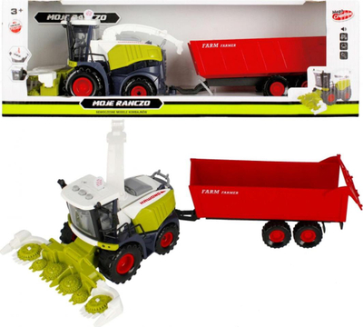 Traktor lodër Mega Creative My Ranch Combine Harvester me rimorkio, 40 cm, dritë dhe tinguj, shumëngjyrësh