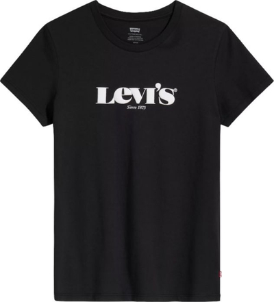 Bluzë gocash Levi's The Perfect Tee, pambuk, XS, e zezë