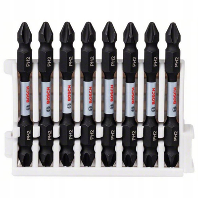 Set bit kaçavide Bosch Pro Impact PH2, 65mm, 8 copë, i zi