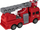 Lodër kamion zjarrfikës Mega Creative Fire Department, me ujë, drita edhe zëra, i kuq