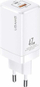 Karikues Usams T41 GaN, 47W, 1x USB A 1x USB C, i bardhë