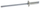 Заковки Haushalt Steel Steel Dome 4.0x12 mm, пакување 50 парчиња, челик