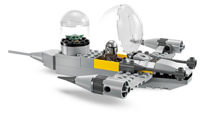 Set ndërtimi LEGO Star Wars 75410 Mando and Grogu Figures N-1 Starfighter, për fëmijë 4+, shumëngjyrësh