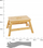 Stol shkalle bambu 1 hap, 38.5 x 26 x 25 cm, bambu natyrale