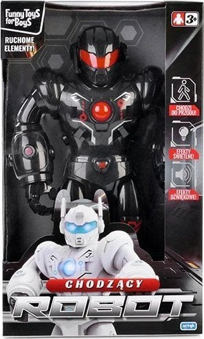 Lodër robot që ecën Artyk Walking Robot, me drita edhe zhurma, 36cm, ngjyra miks