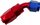 Adapter zorre TurboWorks Reusable Swivel 45°, AN6, alumin, i kuq