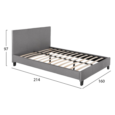 Shtrat stof 150×200 cm (HM553.11), gri