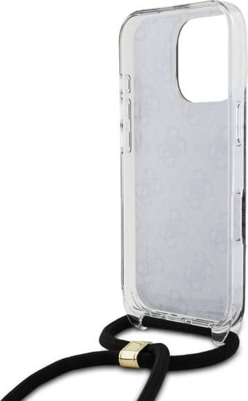 Mbulesë telefoni Guess GUHCP16XHC4SEK, për iPhone 16 Pro Max 6.9", me kordelë crossbody, e zezë