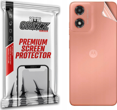 Folie mbrojtëse për pjesën e pasme GrizzProtector për Motorola Moto G04s, 1 copë, transparente