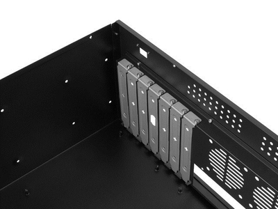 Shasi serveri rack Lanberg SC01-3504-10B, 4U, për kabinet 19", e zezë