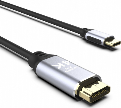Kabllo USB C në HDMI INCA ITCH-02TX, 4K 30Hz, 2m, e zezë