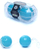 Lodër sensorike Boss of Toys Duo Balls Blue, set 2 kokrrash, plastikë, blu