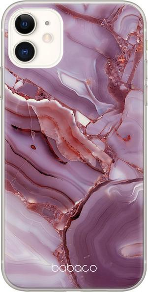 Mbrojtëse telefoni Babaco Abstract 002, silikon premium, për iPhone 11 Pro 5.8", vjollcë mermeri