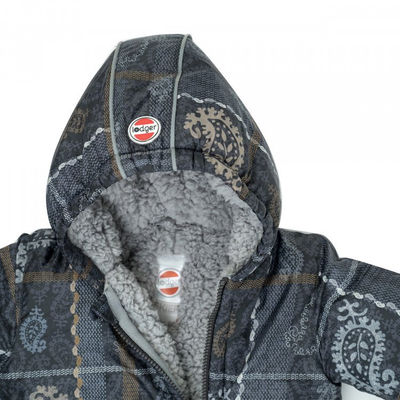 Комбинеzon за бебе Lodger Skier Tribe Pigeon, 6-12 месеци, топол, сив