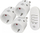 Set prizash me telekomandë Brennenstuhl Comfort-Line Mini 3+1, radiofrekuencë, i bardhë