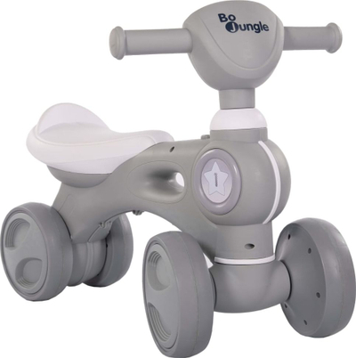 Lodër ride-on Bo Jungle B-Bike Jumpy, me drita edhe muzikë, gri
