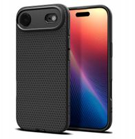 Mbulesë telefoni Spigen Liquid Air, për iPhone 17 Pro, mat, e zezë