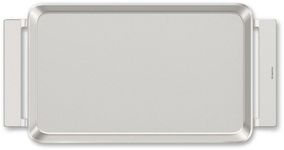 Pllakë gatimi Siemens HZ9TY010, çelik inox, 34 x 20 cm, argjendtë