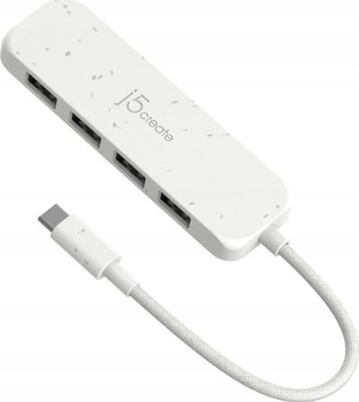 Hub USB C J5create JCD394, 4 porta USB A Gen 2, 10 Gbps, gri