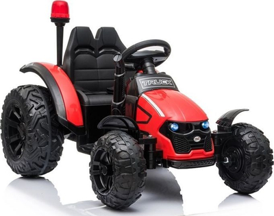 Traktor elektrik për fëmijë Lean Cars HZB-200, 12V, me rimorkio, i kuq