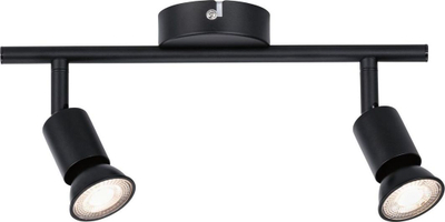 Llambë tavani Paulmann Spotlight Carolina max, 2x10W GU10, 230V, e zezë mat